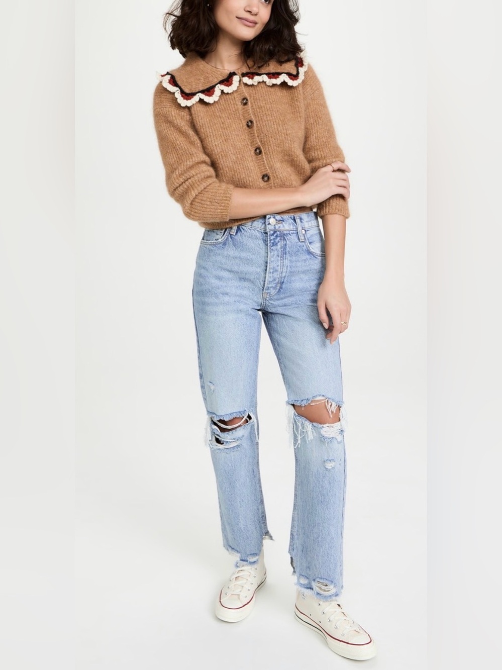 Free People We The Free Tapered Baggy Boyfriend Jeans | Size 28/06